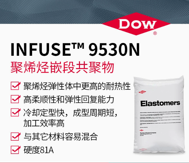 DOW陶氏OBC塑料改性剂INFUSE 9530N高强度耐热聚烯烃嵌段共聚物